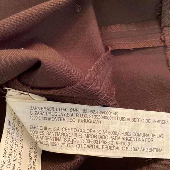 ZARA Basic - brown midi skirt. Size 8 - Picture 6 of 10